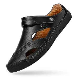 Heritage Walk – Sandálias em couro de estilo retro para homem