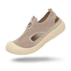 PureKnit Flow – Sapatos barefoot respiráveis em malha slip-on unissexo
