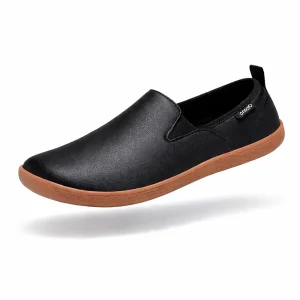 OfficeFlex Leather – Sapatos Minimalistas Com Biqueira Larga Em Pele Para Homem