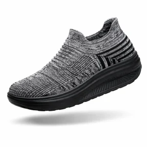 AirStep Flow – Ténis Slip-On Plataforma Respiráveis