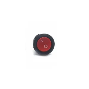 Interruptor preto/vermelho pequeno