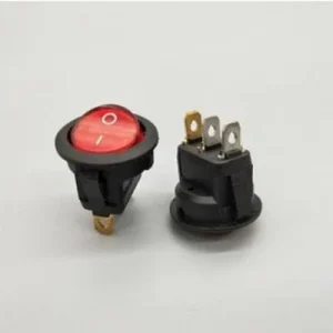 Interruptor redondo vermelho c/led