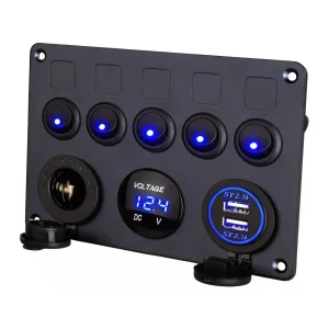 Painel de Controlo 12V (5 Canais)