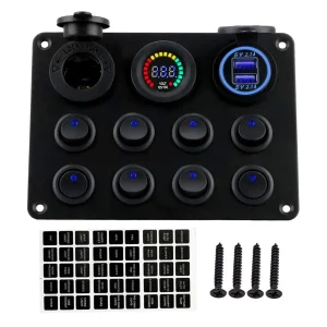Painel de Controlo 12V (8 Canais)