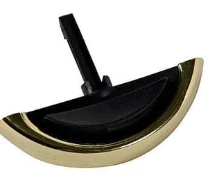Puxador p/moveis preto/dourado