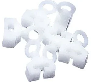 Terminais para T-rail branco