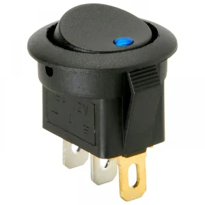 Interruptor basculante redondo de (12V-20A)(Led pequeno)