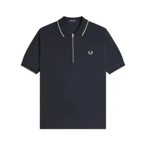 fred perry polo em piqué de crepe