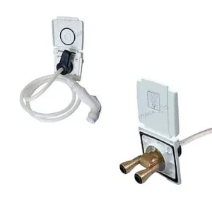 Chuveiro externo branco conexão rápida • 150 cm